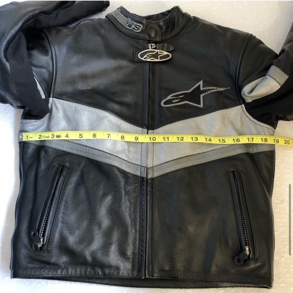 Alpinestars Motorcycle Riding Racing Leather Jacket - Picture 12 of 13